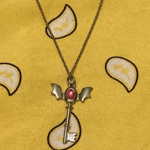 Vampire key with pink rinstone